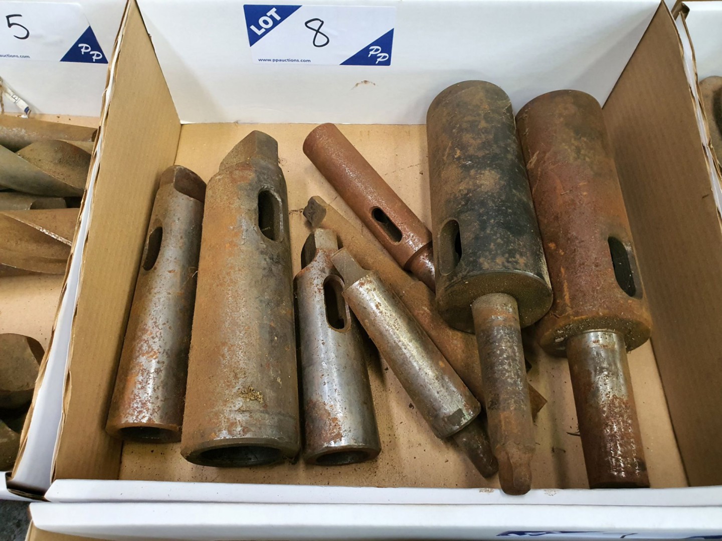 Qty various taper tool holders / sleeves etc - Lot...