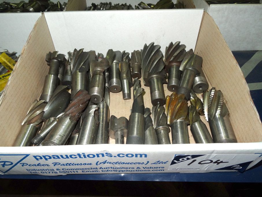 Qty various HSS endmills to 2" approx - lot locate...