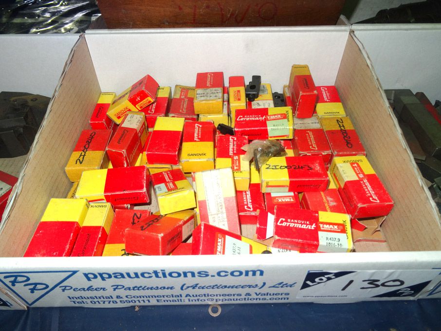 Qty Sandvik turning tip holders - lot located at:...