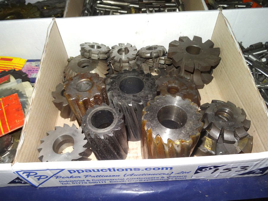 Qty various convex / concave milling cutters to 4...