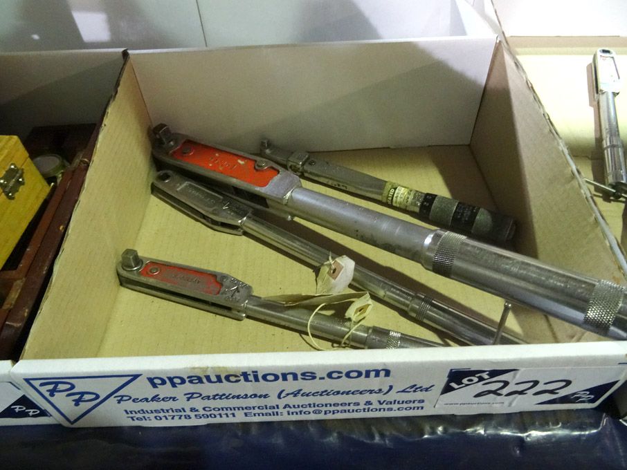 Qty torque wrenches including Britool EVT360, Brit...