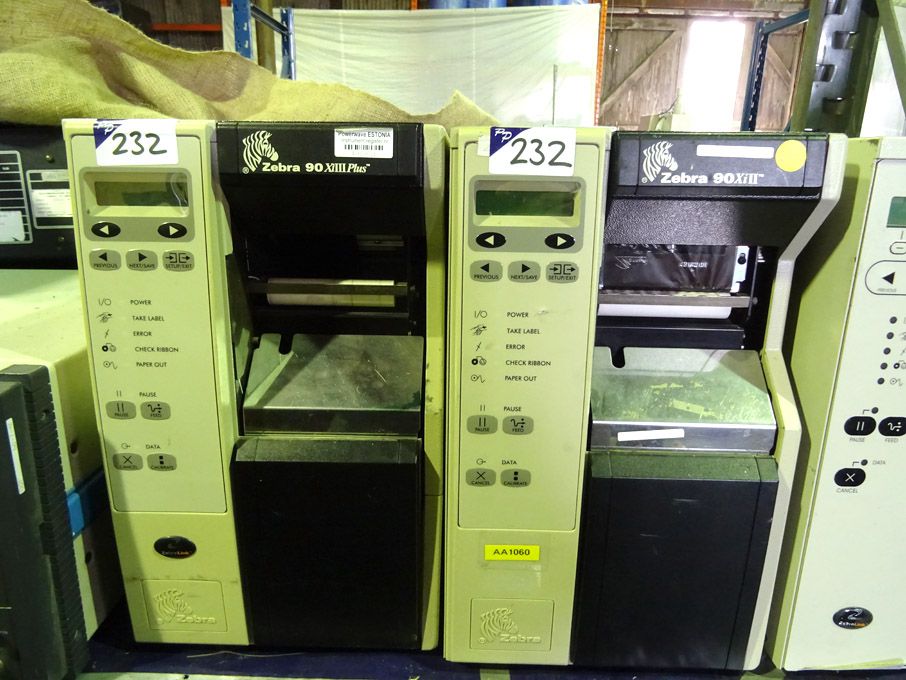 2x Zebra 90 xiIII Plus printers - lot located at:...