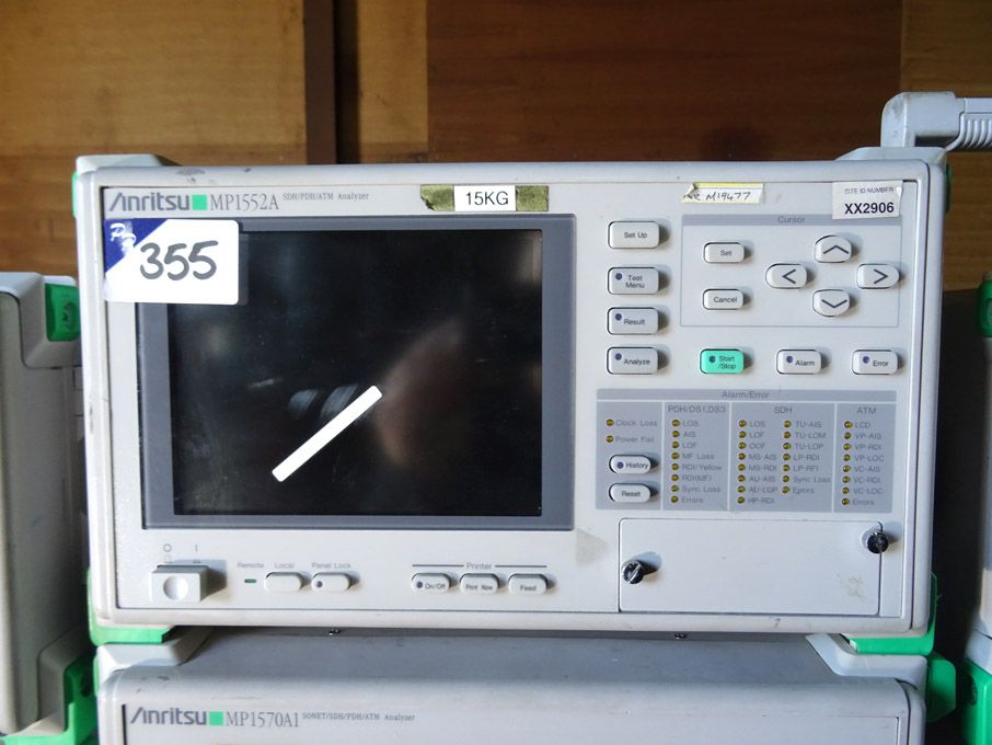 Anritsu MP1552A SDH / PDH / ATM analyser - lot loc...