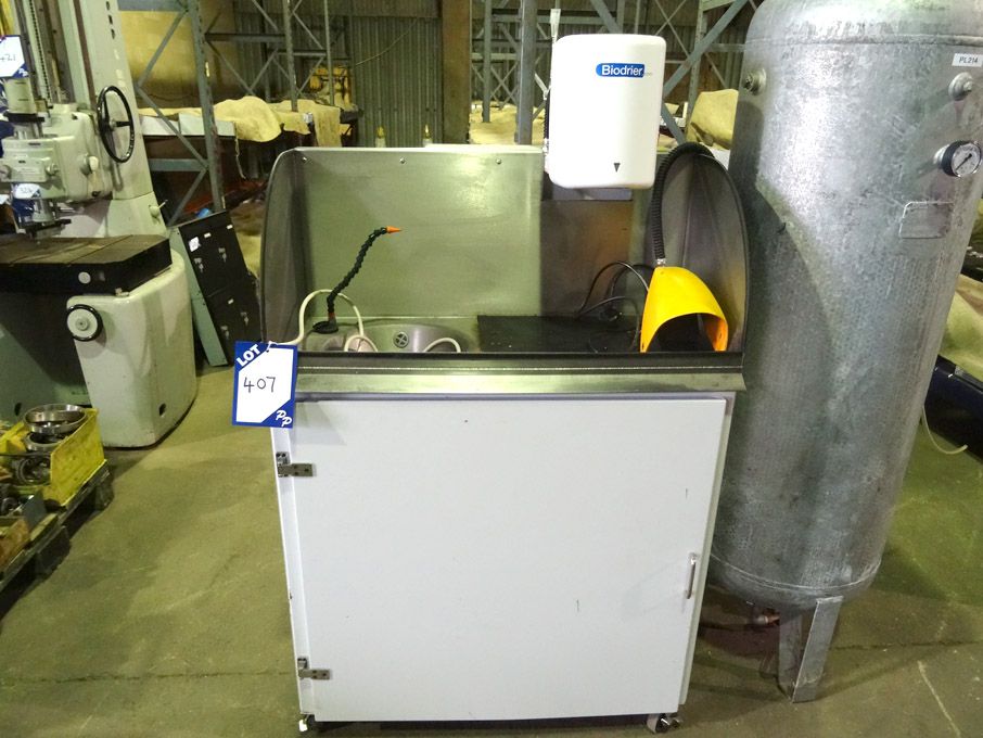 BioDrier parts washer and dry station, foot contro...