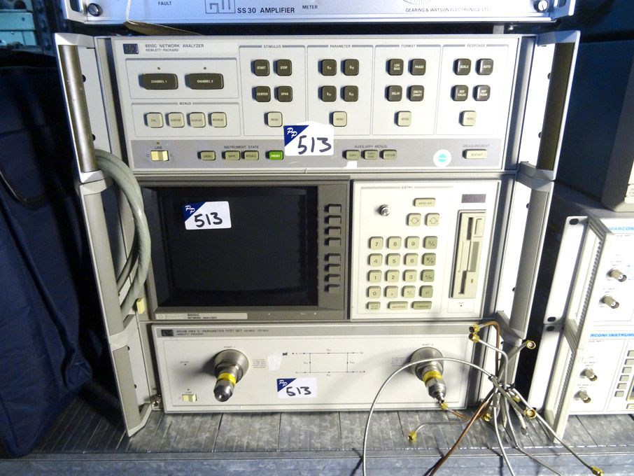 HP 8510C vector network analyser with 8514B 'S' pa...