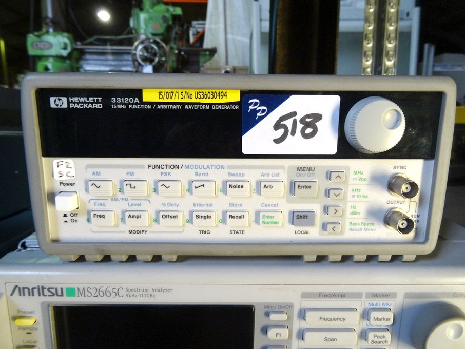 HP 33120A function generator, 100microHz - 15MHz -...