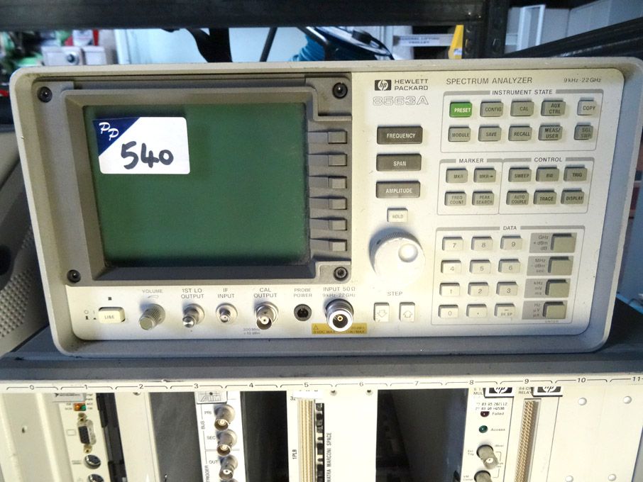 HP 8563A spectrum analyser, 9kHz - 22GHz - lot loc...