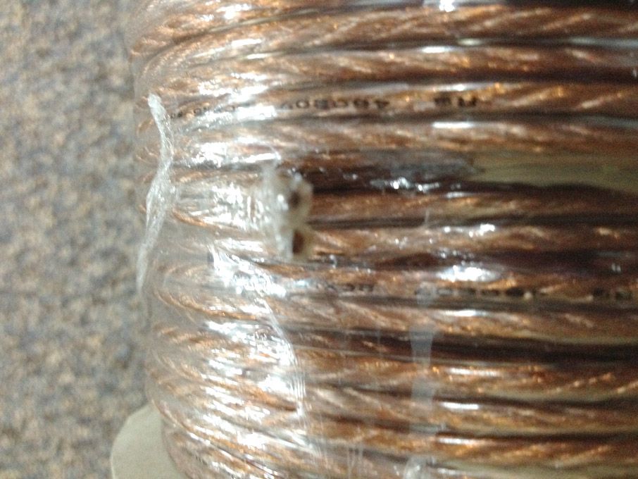10 reels (25m per reel) twin OFC loudspeaker cable...