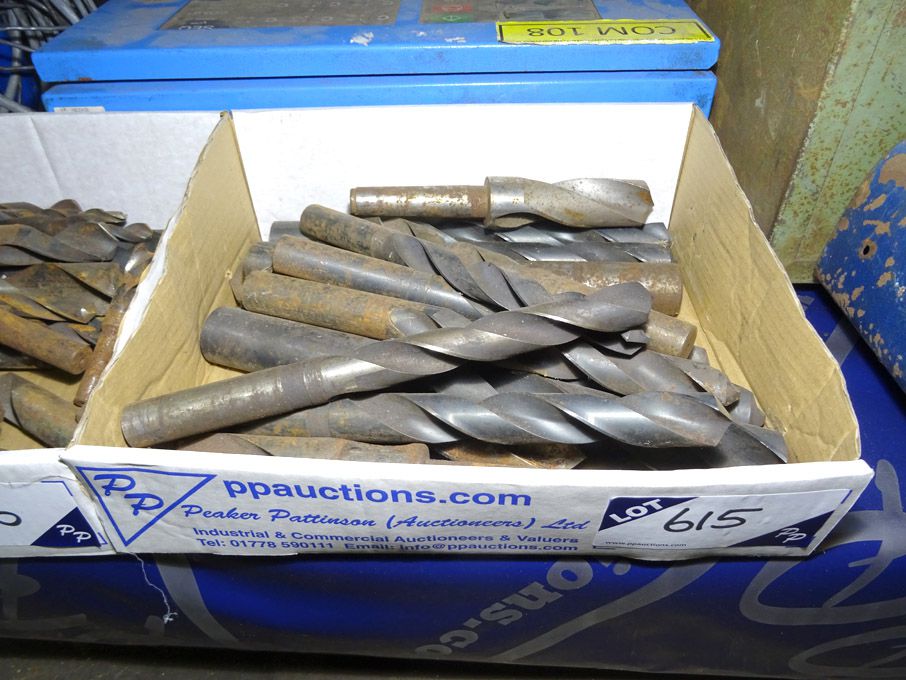Qty various HSS straight shank drills to 37mm appr...