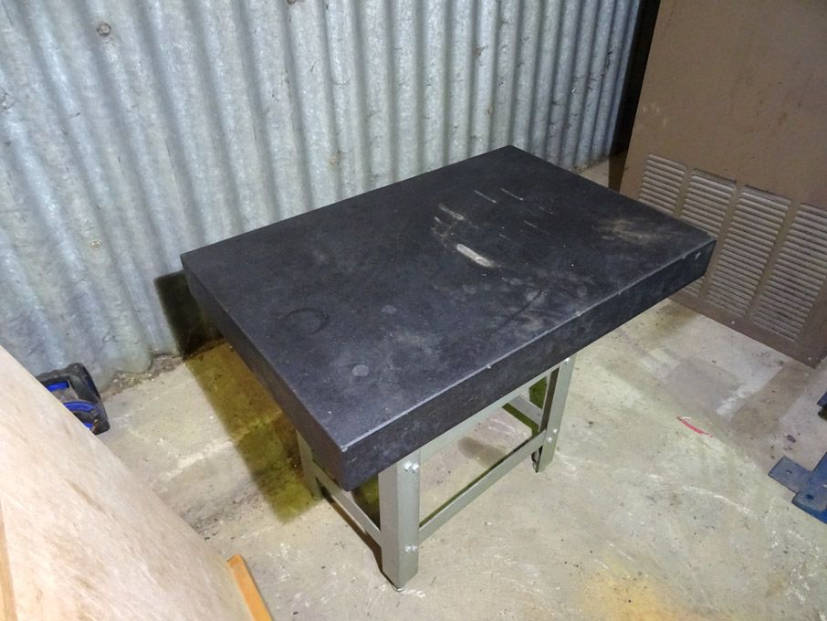Crown 910x610mm granite surface table on levelling...