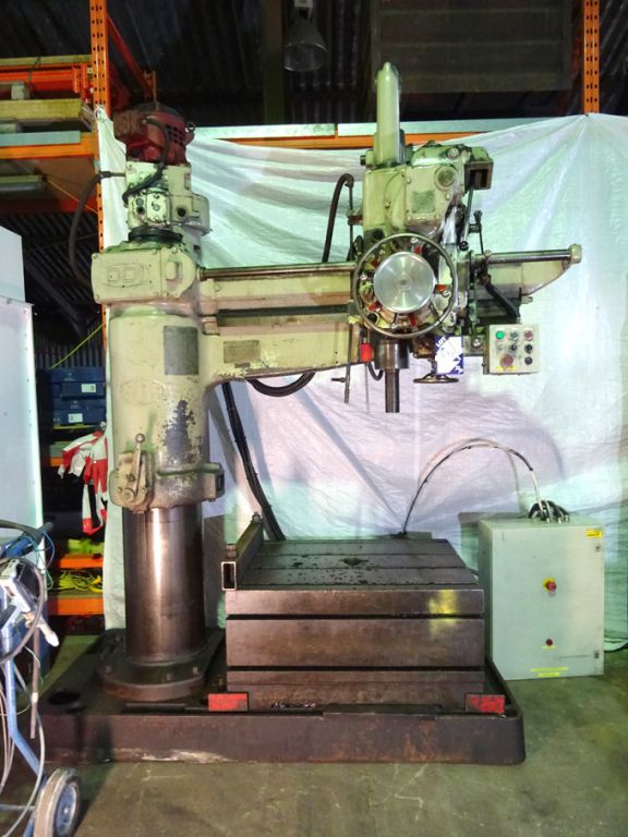 Asquith ODI 4'6" radial arm drill, 31-830rp, 42x33...