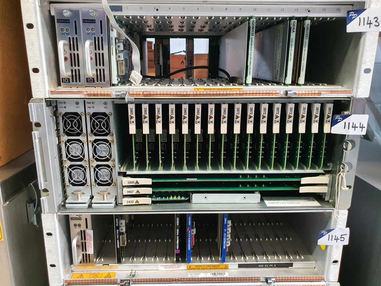Snell HD Sirius frame with plug in cards inc: 8x S...