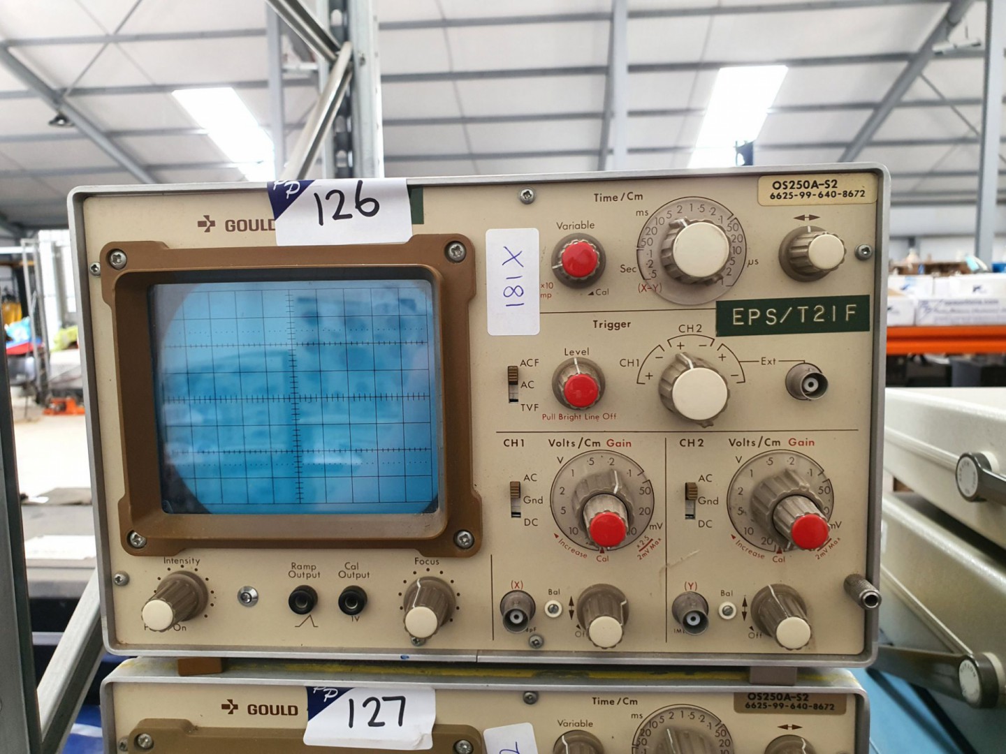 Gould OS250B analogue oscilloscope, XYZ input (spa...