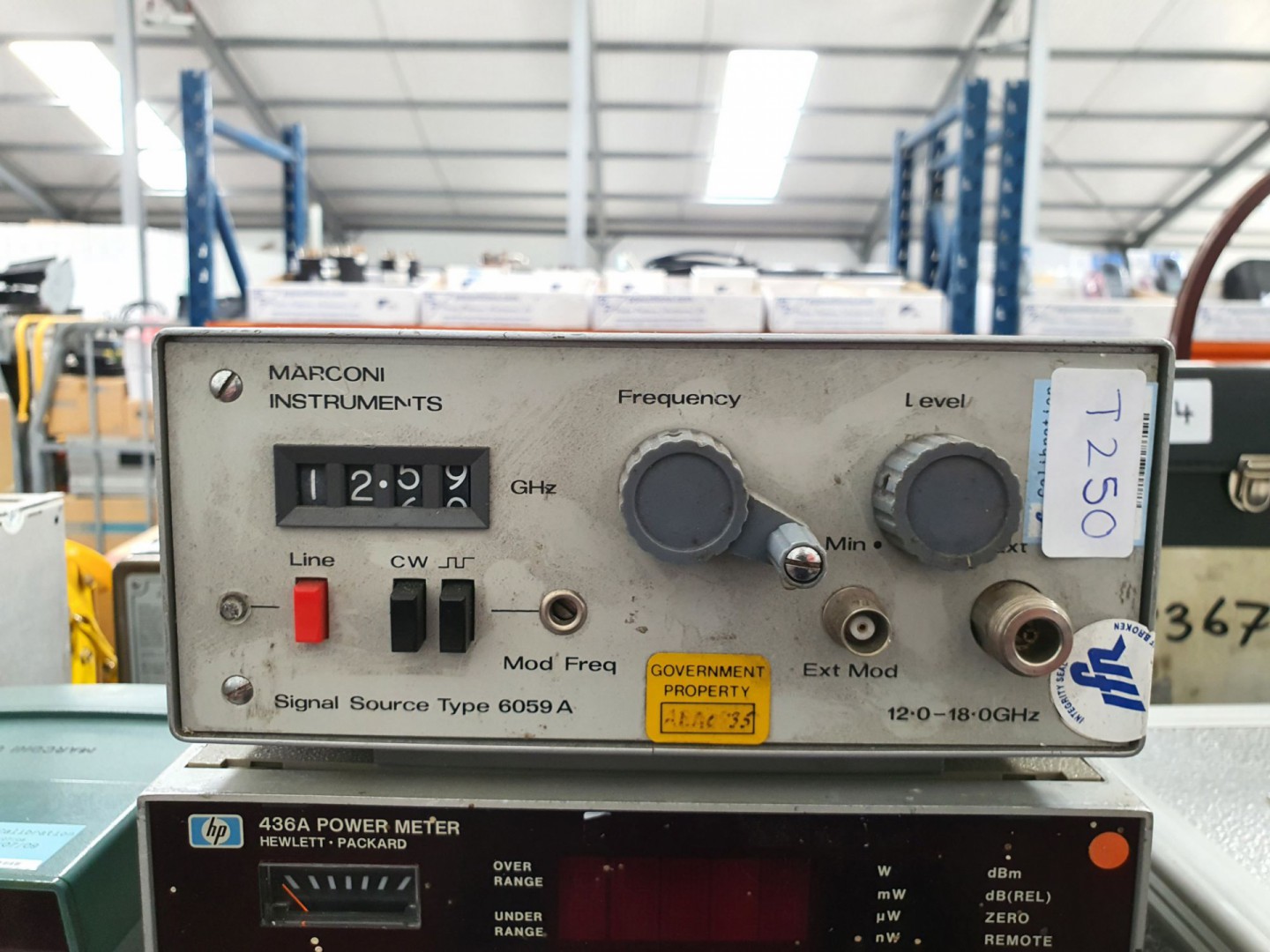 Marconi 6059A signal source, 12-18GHz (T250)