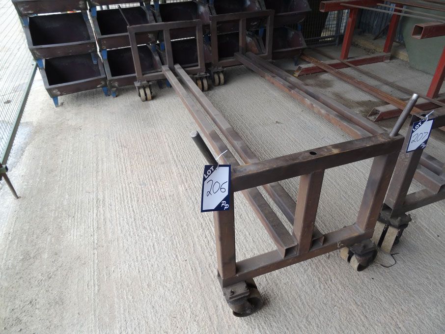 2750x750mm mobile bar stock trolley