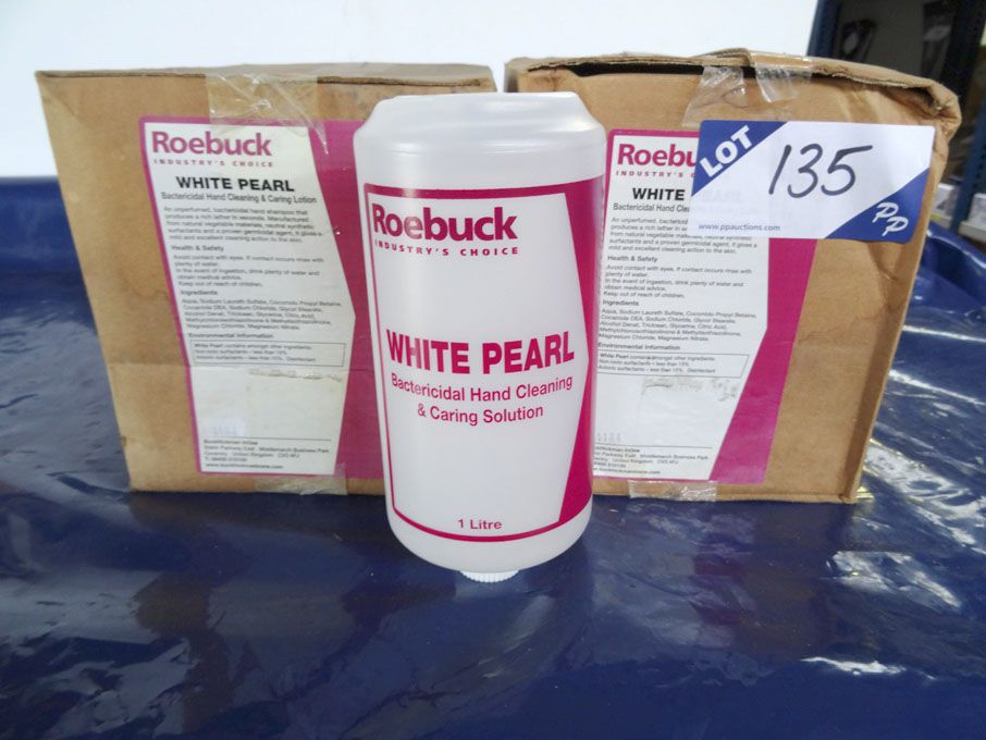 12x Roebuck 1ltr bottles white pearl antibacterial...