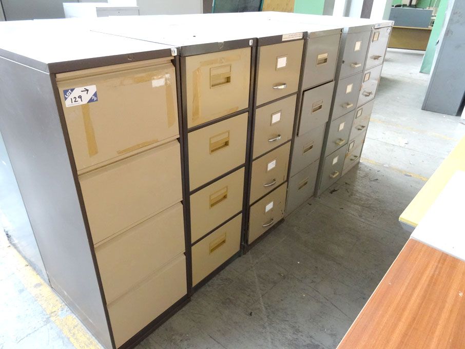 6x Escoline etc metal 4 drawer filing cabinets