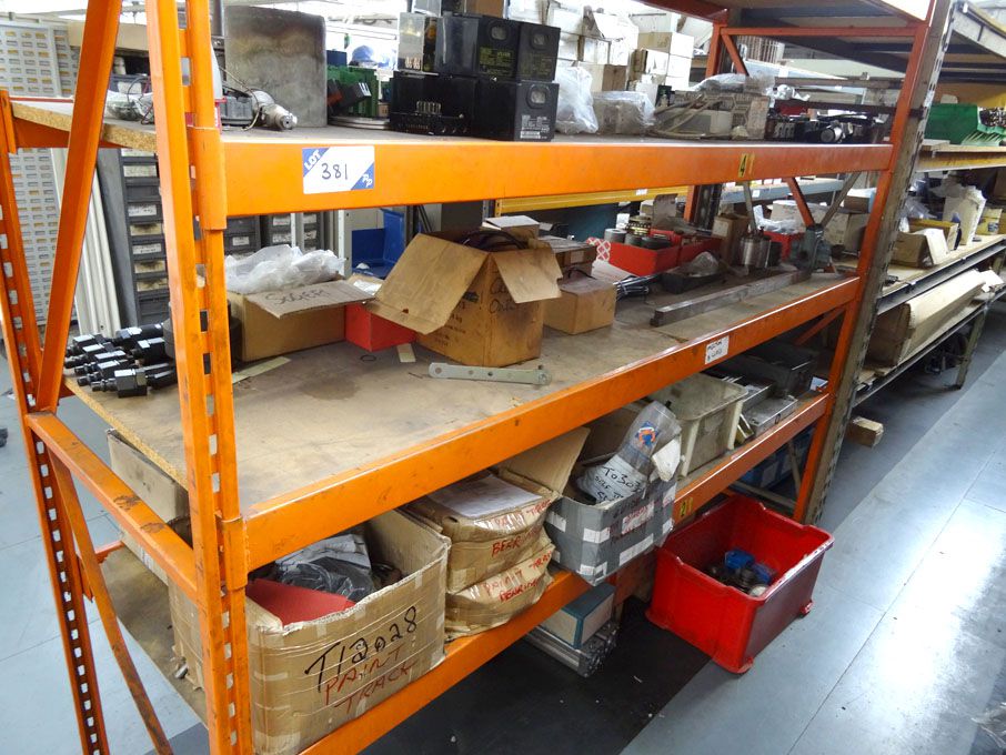 1 bay heavy duty racking with contents inc: actuat...
