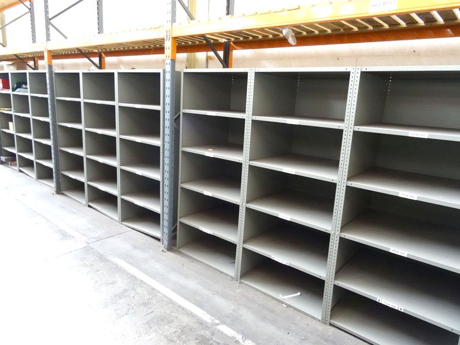 12 bays light duty storage racking, 6 shelves per...