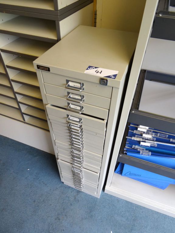 Triumph grey metal 30 drawer storage cabinet, 310x...
