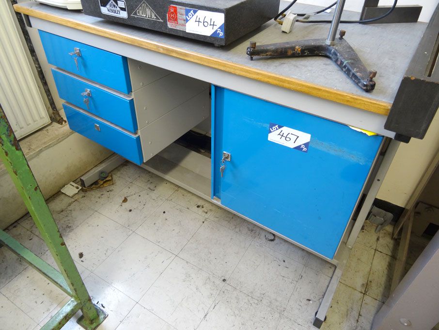 1200x600mm work table with built in drawers / cupb...