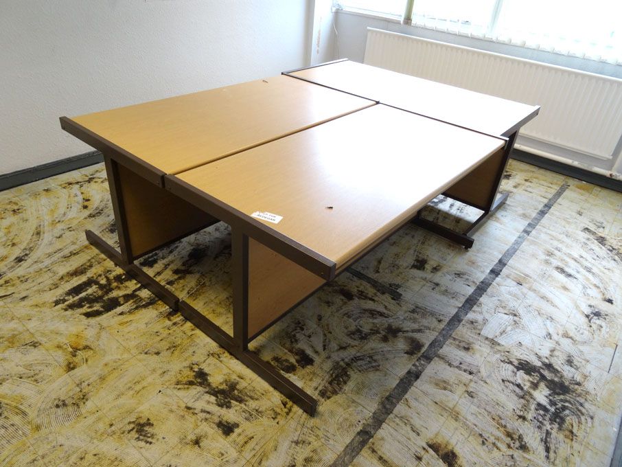 3x light oak 1600x800mm tables