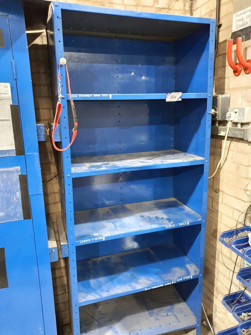 Metal multishelf storage rack, 910x2220x450mm