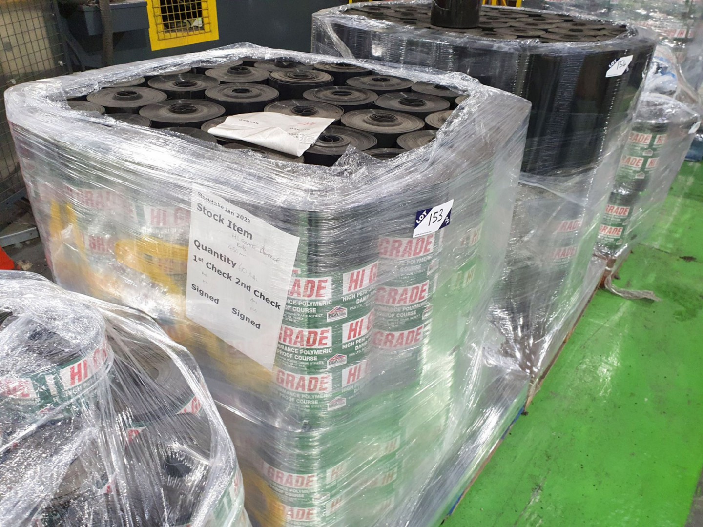 60 rolls approx 450mm hi-grade damp proof course o...