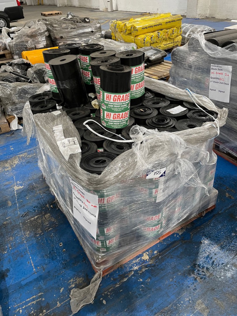 80 rolls approx 300mm Hi-Grade damp proofing on pa...