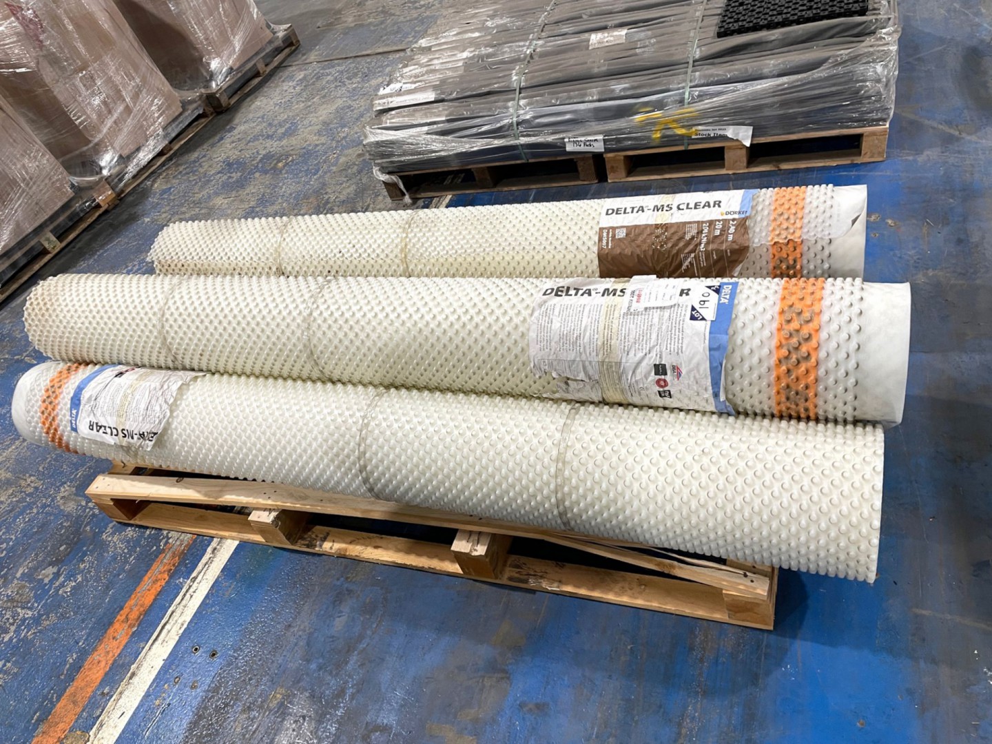 4 rolls Delta Ms-Clear membrane matting, 20m long