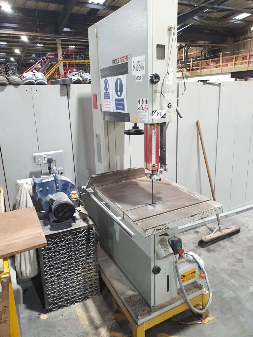 Holztech LZE630 vertical bandsaw, 850x600mm table,...