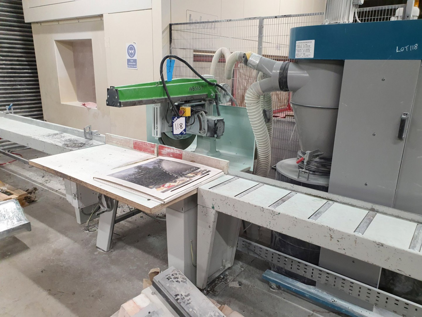 Wadkin Bursgreen 15618125 cross cut table saw, 500...