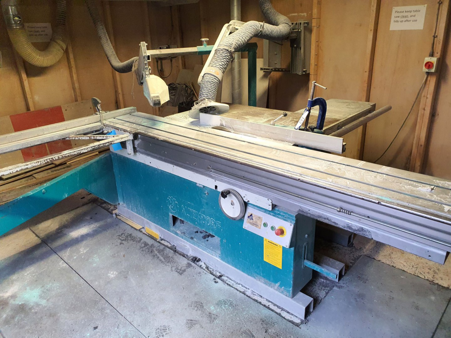 Altendorf 83-10-78 table saw, 5.5kW, 3000x1800mm t...