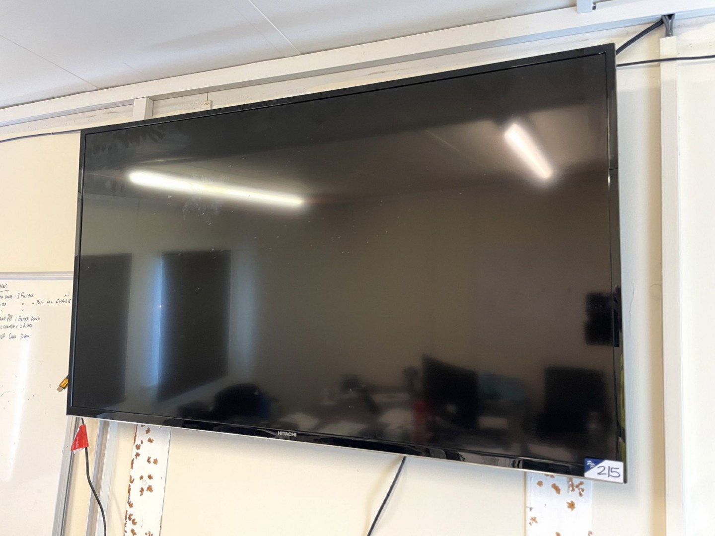 Hitachi 50" LCD wall mounted TV (no remote)