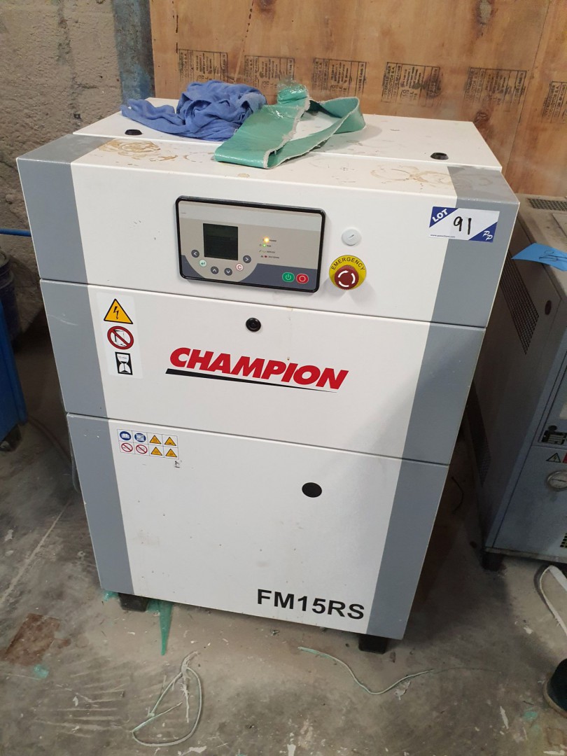 Champion FM15RS rotary packaged air compressor, 7...