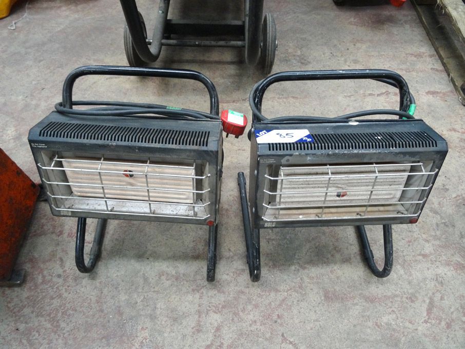 2x Soloheat HPE 1400 ceramic infrared heaters,1400...