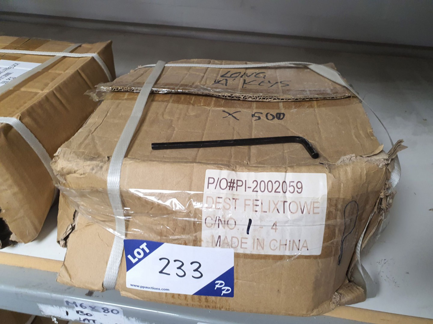 500 approx C1045 steel harden long arm hex Allen k...