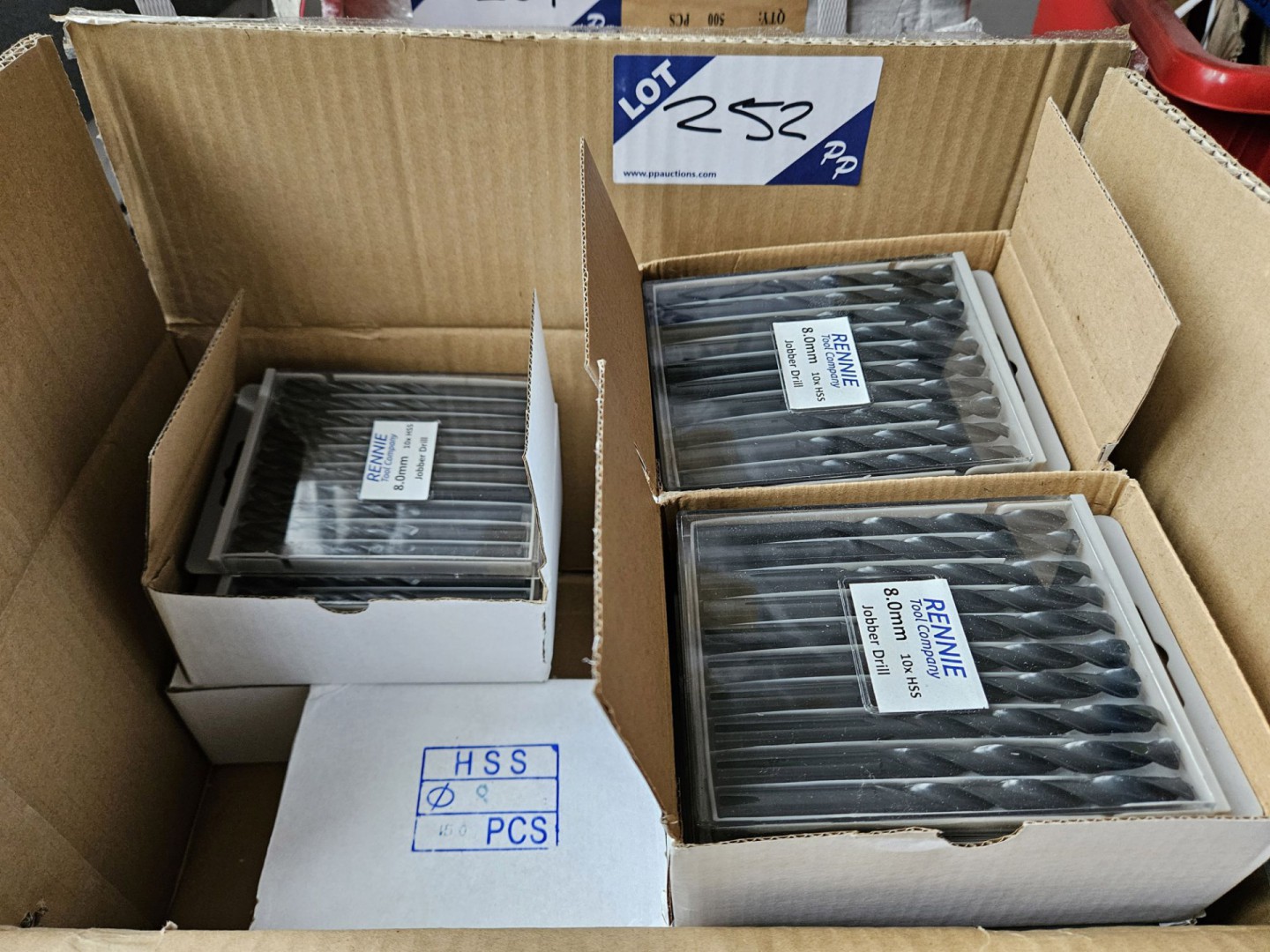 450x 8x117mm HSS roll formed straight shank drill...