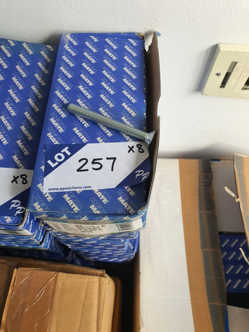 8 boxes Metal Mate YFS socket counter sink bolts,...