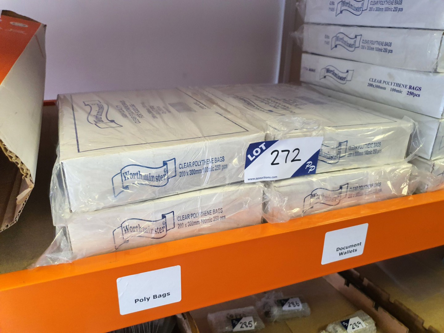 1000x Worthminster clear polythene bags, 200x300mm...