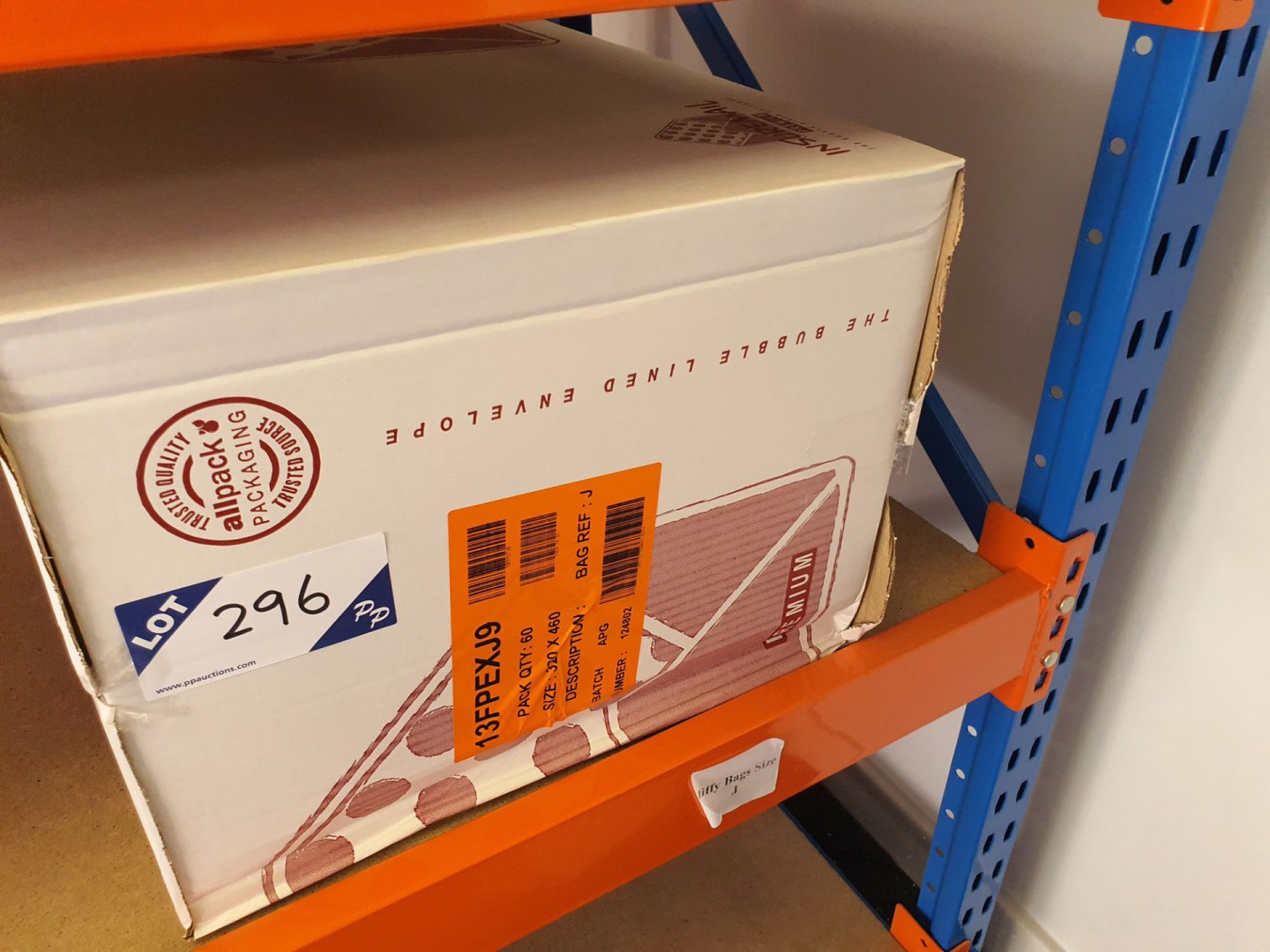 60x FPEX J9 jiffy bags, 320x460mm (boxed & unused)