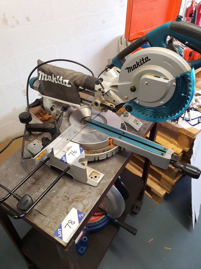 Makita LS0815FL pull down woodworking chop saw, 24...