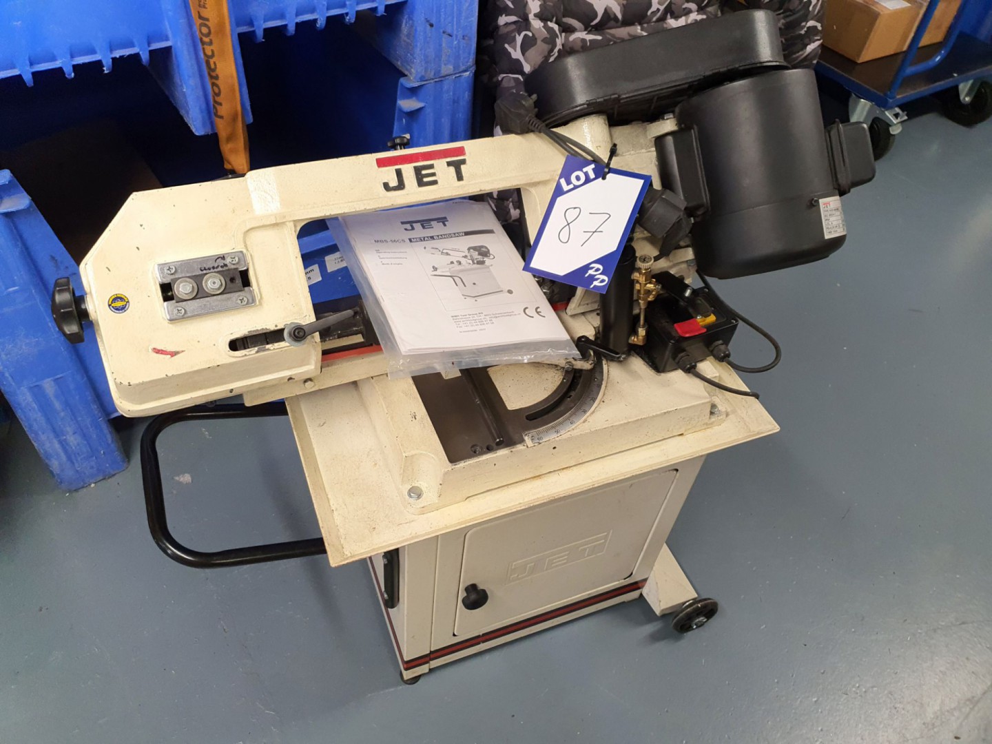 Jet MBS-56CS bandsaw, 240v with Qty bimetal blades...