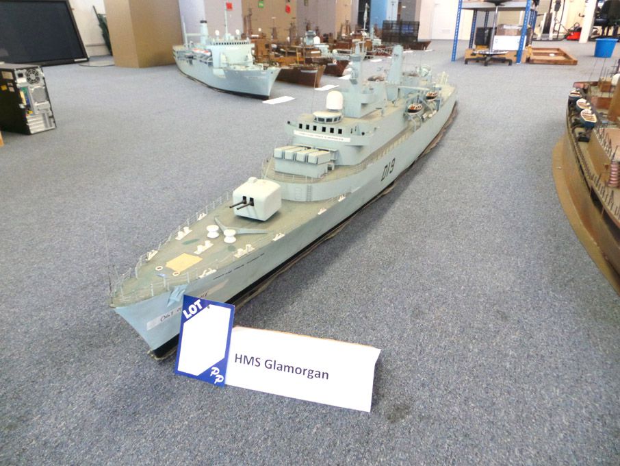 HMS Glamorgan - Royal Navy County-class destroyer,...