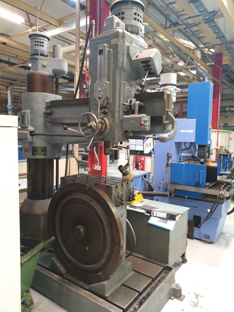 Kitchen & Wade 60" radial arm drill, 27-900rpm, ro...
