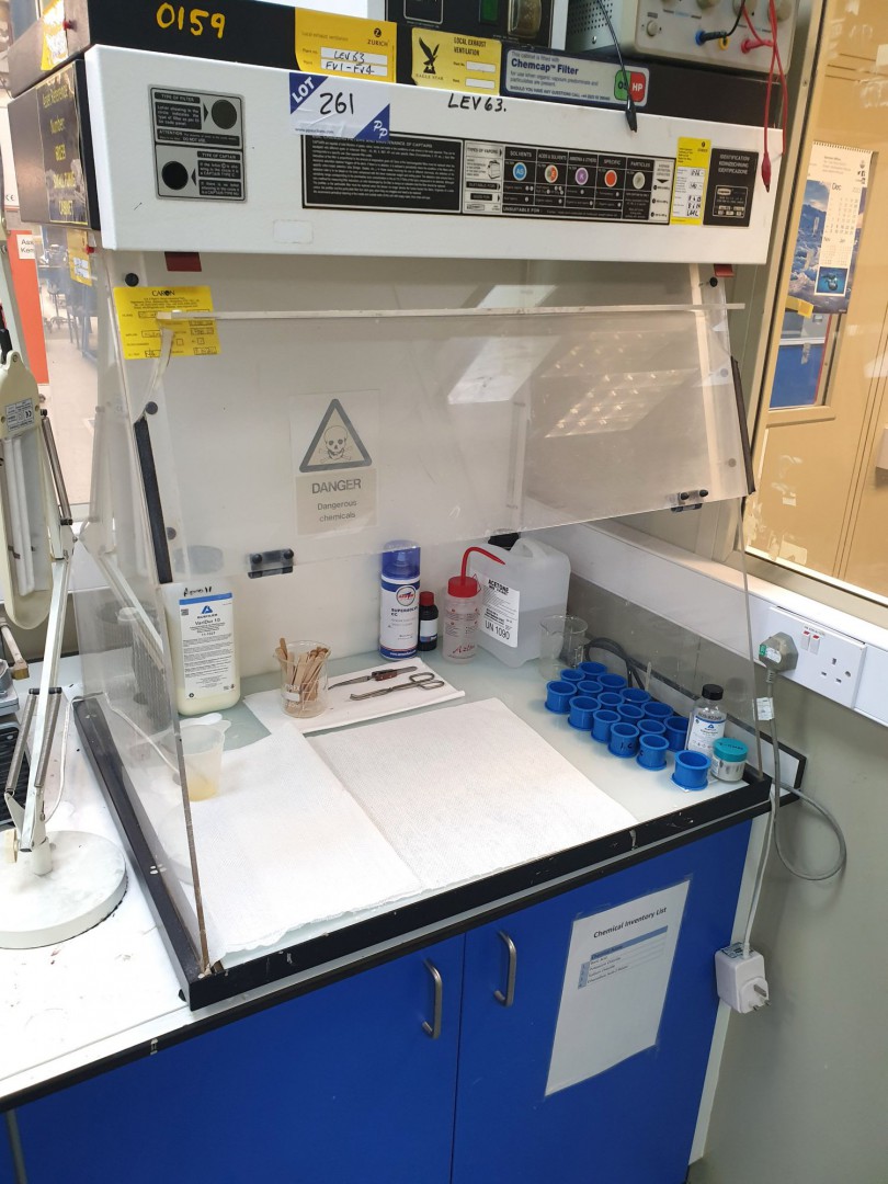 Captair 804Nm bench type fume cabinet, 750x380mm a...