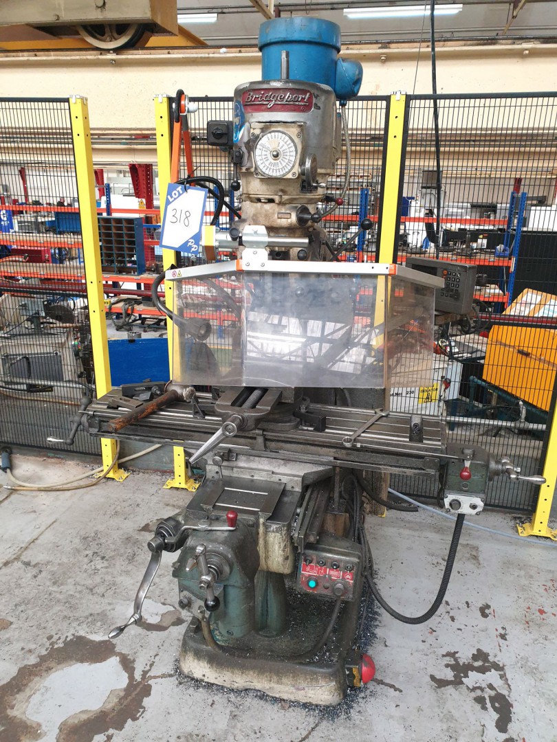 Bridgeport turret mill, 50-3750rpm, power feed, 49...