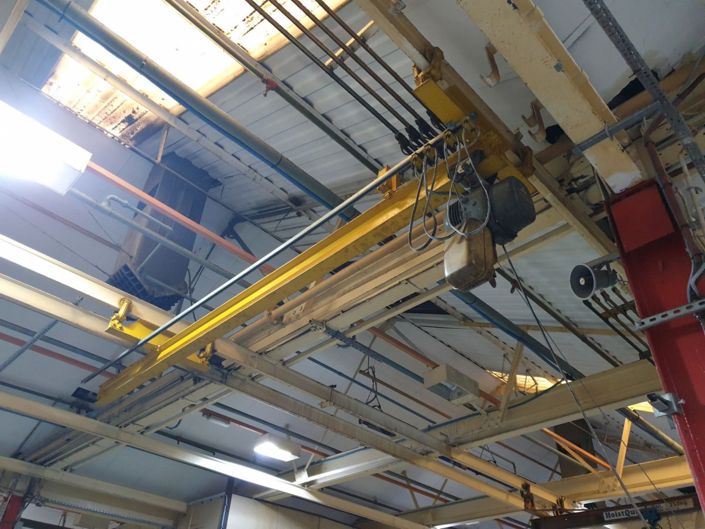 OTC 500kg SWL single girder overhead crane, 12ft s...