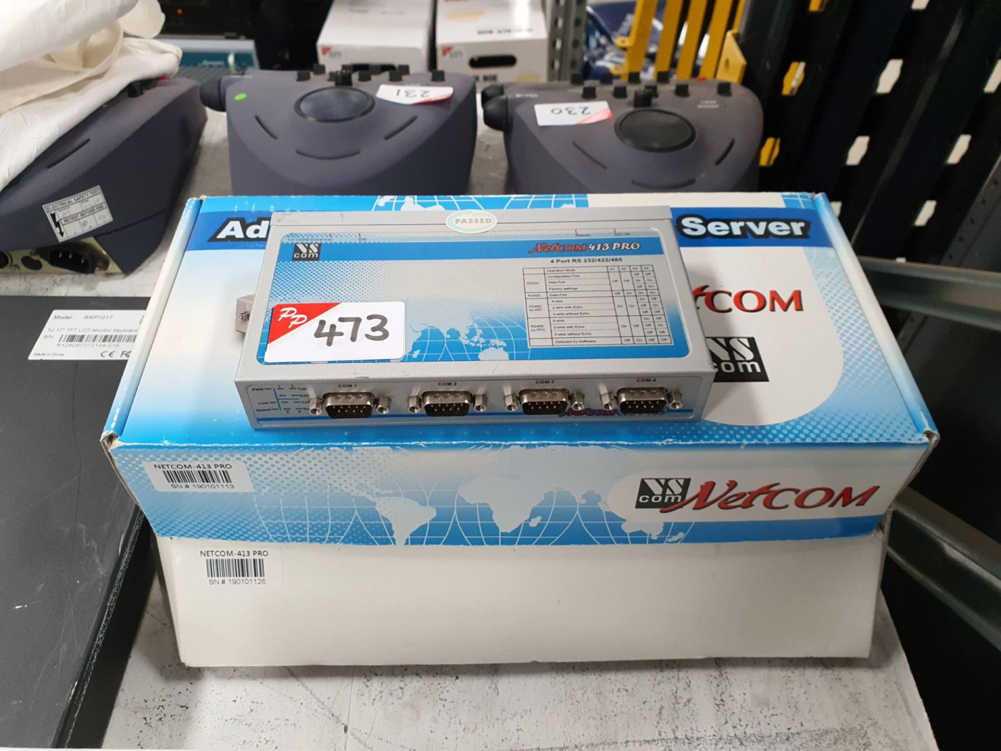 3x Netcom 413 Pro advanced serial device servers