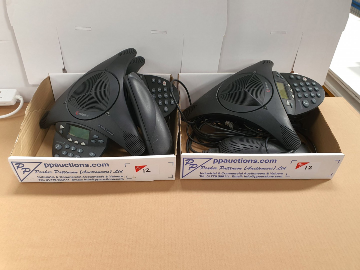 3x Polycom sound stations, Plantronics conference...